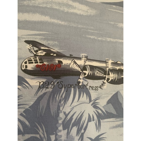 Kalaheo Hawaii  Pearl Harbor WWII Mens Short Sleeve Bomber Planes Size Large - Picture 7 of 8